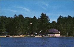 Sunset Lodge and Private Cottages on Kezar Lake Center Lovell, ME Postcard Postcard Postcard