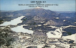 World University Winter Games of FISU Lake Placid, NY Postcard Postcard Postcard
