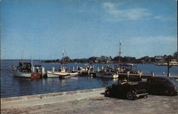 Some of the Fishing Fleet of Charter Boats Watch Hill, RI Postcard Postcard Postcard