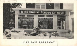 Jerry Diggins' School of Music Postcard
