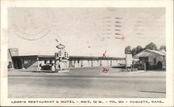 Lehr's Restaurant & Motel Augusta, KS Postcard Postcard Postcard