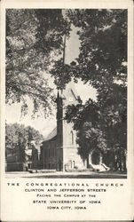 State University of Iowa - Congregational Church Iowa City, IA Postcard Postcard Postcard