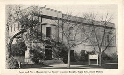 Army and Navy Masonic Service Center and Temple Postcard