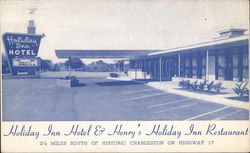 Holiday Inn Motel & Henry's Holiday Inn restaurant Charleston, SC Postcard Postcard Postcard