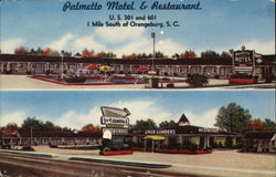 Palmetto Motel & Restaurant Postcard