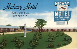 Midway Motel Pee Dee, SC Postcard Postcard Postcard