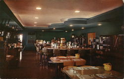 Slim Olson's Cafe and Station Postcard