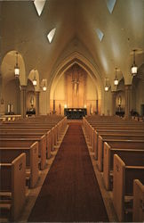 Interior St. Anthony's Roman Catholic Church Postcard