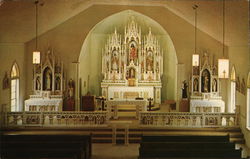 Sts. Peter and Paul Church - Sanctuary and Main Altar Frelsburg, TX Postcard Postcard Postcard