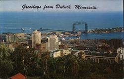 View from Skyline Parkway Boulevard Duluth, MN Postcard Postcard Postcard