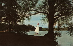 Hanson Island, Fountain Lake Postcard