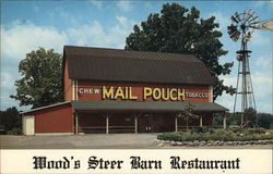 Wood's Steer Barn Restaurant Upper Sandusky, OH Postcard Postcard Postcard