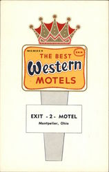 Exit-2 Motel Montpelier, OH Postcard Postcard Postcard