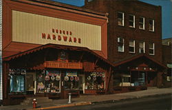 Burger Hardware and Andreas Furniture Warehouse Postcard