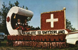 Ohio Swiss Festival - Float "Salute to Switzerland" Postcard