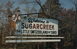 Welcome Sign Sugarcreek, OH Postcard Postcard Postcard