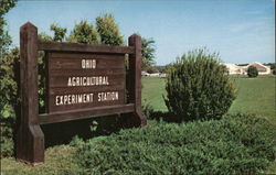 Ohio Agricultural Experiment Station - Entrance Sign Postcard