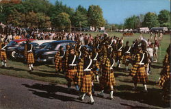 Autumn Spectacle, the Tartan Plaids of Wooster College Postcard