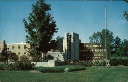 Entrance to Columbus Park of Roses Ohio Postcard Postcard Postcard