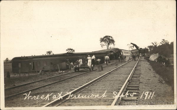 Train Wreck at Fremont - Sept. 5, 1911 Wisconsin