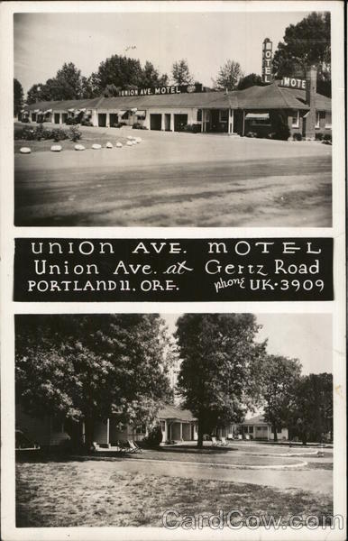 Union Avenue Motel Portland Oregon