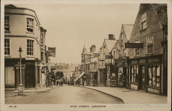 High Street Chepstow Wales