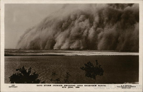 Sand Storm SWeeping over Khartoum North Sudan Africa