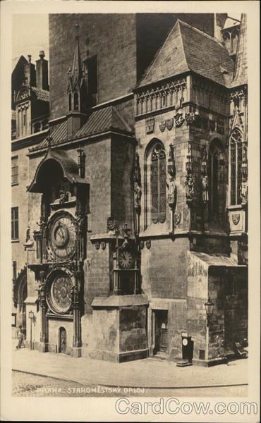 Astronomical Clock Prague Czechoslovakia Eastern Europe