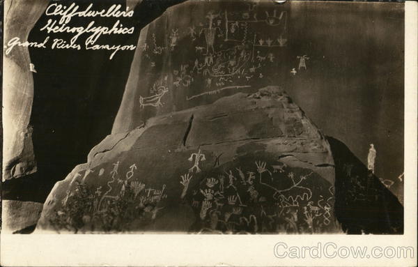 Cliffdweller's Heiroglyphics Grand River Canyon Colorado