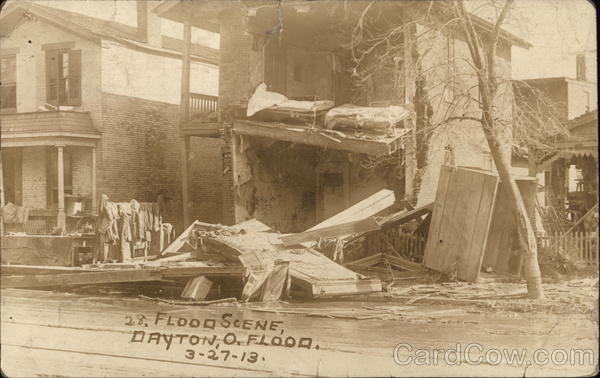 Flood Scene Dayton Ohio