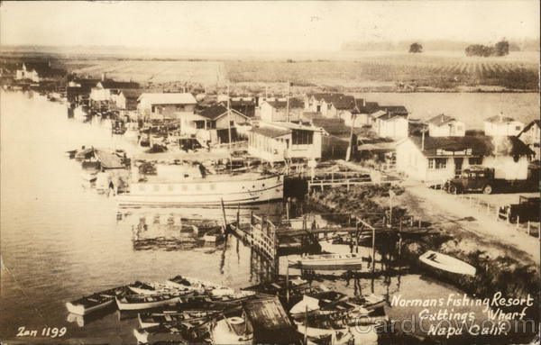 Normans Fishing Resort, Cuttings Wharf Napa California