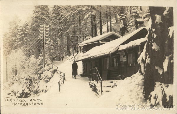 Building in Snow Herzogstand Germany