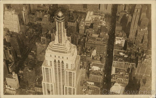 Aerial View of Empire State Observatories New York