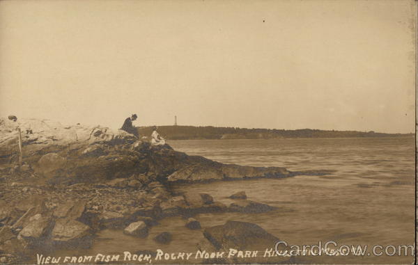View From Fish Rock at Rocky Nook Park Kingston Massachusetts