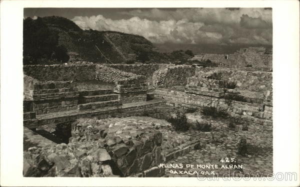 Ruins at Monte Alban Oaxaca Mexico