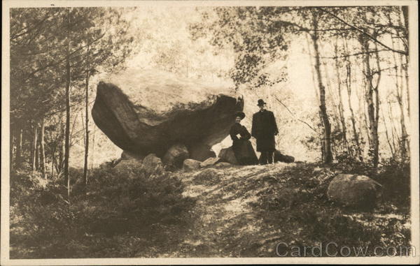 Bartlett Boulder, White Mtns. Jackson New Hampshire