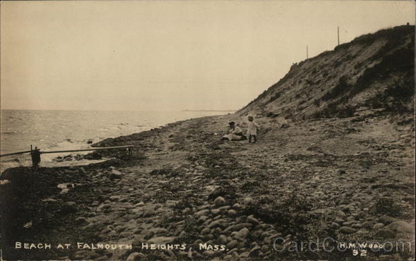 Beach at Falmouth Heights Massachusetts H. M. Wood