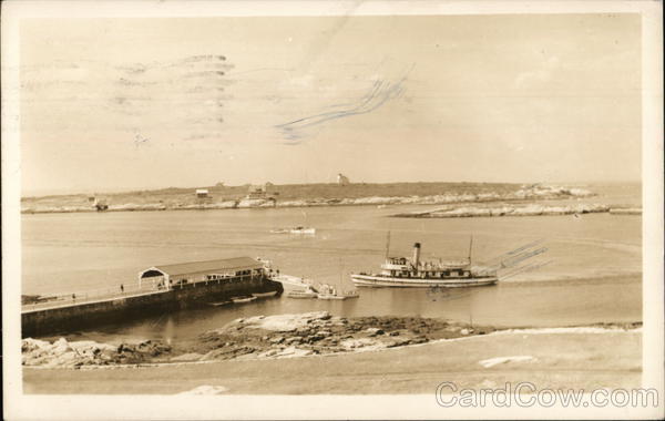 Boat Nearing Dock Portsmouth New Hampshire