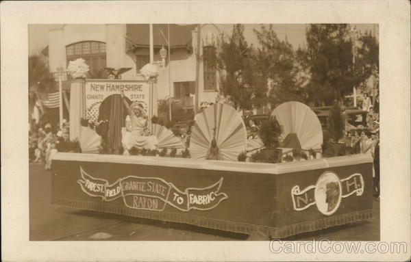 Float in Parade Granite State Rayon New Hampshire