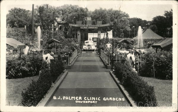 B.J. Palmer Clinic Gardens Davenport Iowa