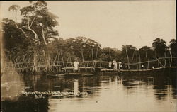 Native Bridge, Lami River Suva, Fiji South Pacific Postcard Postcard Postcard