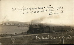 The Local Leaving Lake Megantic Postcard