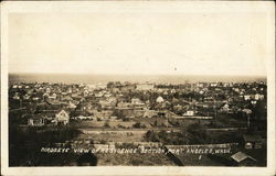 Birdseye View of Residence Section Port Angeles, WA Postcard Postcard Postcard
