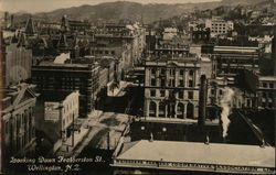 Looking Down Fetherston Street Wellington, New Zealand Postcard Postcard Postcard