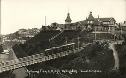 Kelburne Tram and Kiosk - Tourist Series 133 Wellington, New Zealand Postcard Postcard Postcard