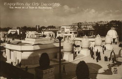 Exposition des Arts Decoratifs - Vue prise de la Tour de Bourgogne Postcard