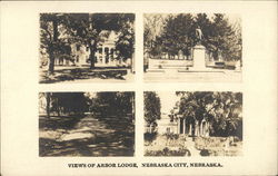 views of Arbor Lodge Nebraska City, NE Postcard Postcard Postcard