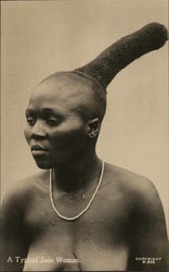 A Typical Zulu Woman Africa Postcard Postcard Postcard