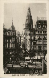 Calle Florida Buenos Aires, Argentina Postcard Postcard Postcard
