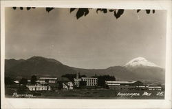 Panorama - Town with Mountain in Background Amecameca, Mexico Postcard Postcard Postcard